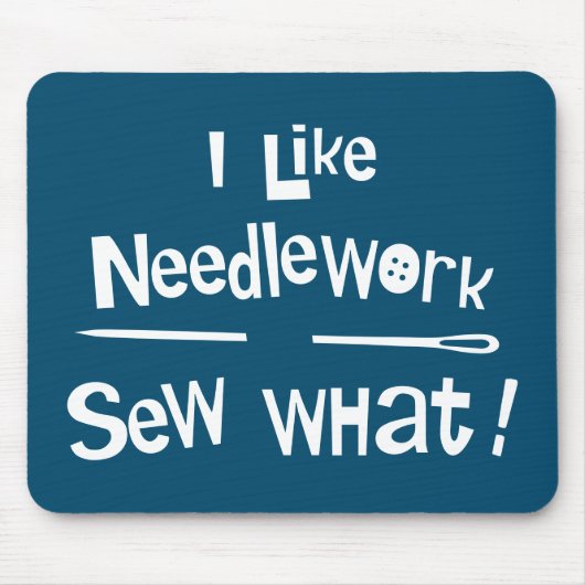 Ik hou van Needlework Muismat (Voorkant)