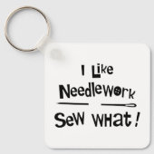 Ik hou van Needlework Sleutelhanger (Voorkant)