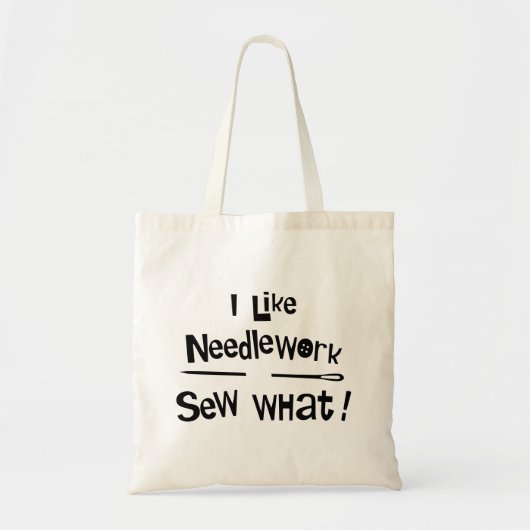 Ik hou van Needlework Tote Bag (Voorkant)