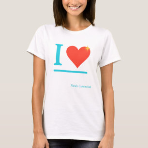Ik hou van Neon Heart Design - Grappige Stoutmoedi T-shirt