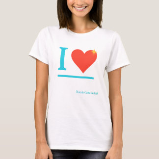 Ik hou van Neon Heart Design - Grappige Stoutmoedi T-shirt