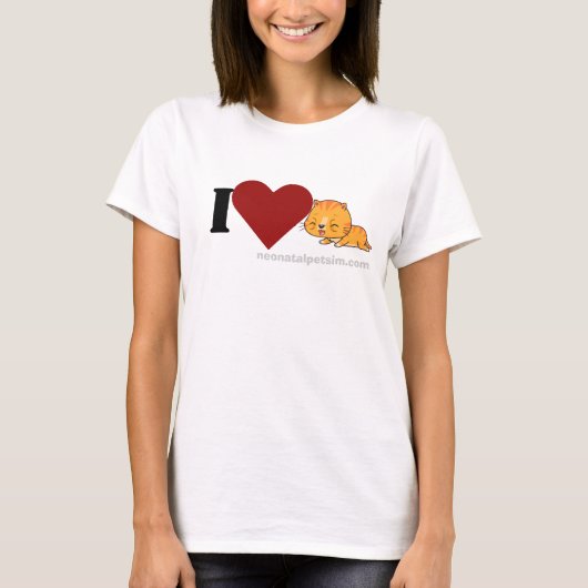 Ik hou van Neonatal Kittens! Shirt (Voorkant)