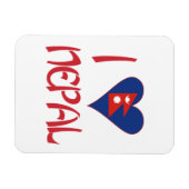 Ik hou van Nepal Magneet (Horizontaal)