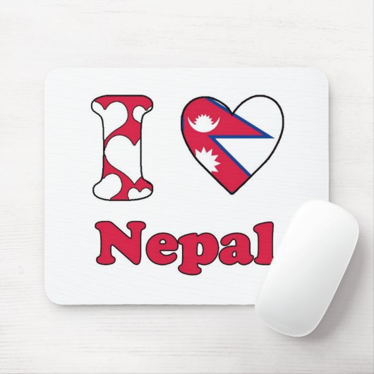 Ik hou van Nepal Muismat (Met muis)