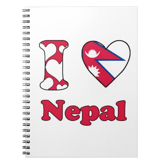 Ik hou van Nepal Notitieboek (Voorkant)