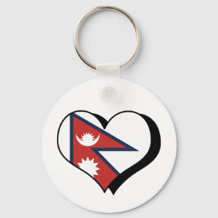Ik hou van Nepal Sleutelhanger