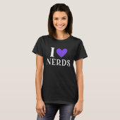 Ik hou van nerds geeky nerd t-shirt (Voorkant volledig)
