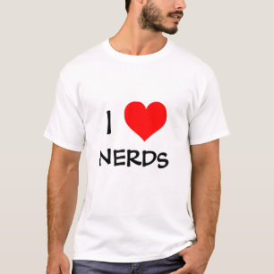 Ik hou van nerds - Gepersonaliseerd T-shirt