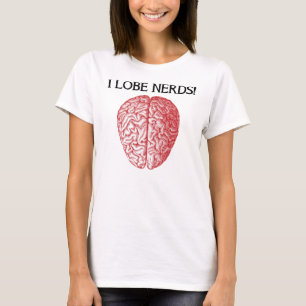 Ik Hou Van Nerds Grappige T-Shirt Liefhebben