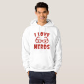 Ik hou van nerds hoodie (Voorkant volledig)