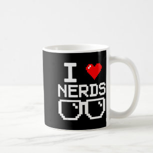 Ik Hou Van Nerds Ik Hart Nerds Voor Wetenschap Boe Koffiemok