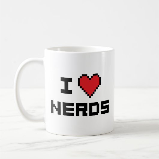Ik hou van nerds koffiemok (Links)