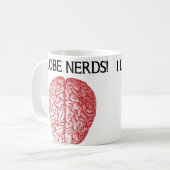 Ik Hou Van Nerds Leuk Mok of Reis Mok (Voorkant links)
