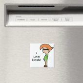 Ik hou van nerds! magneet (Insitu (Vaatwasser))