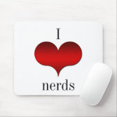 Ik hou van Nerds Mousepad Muismat (Met muis)