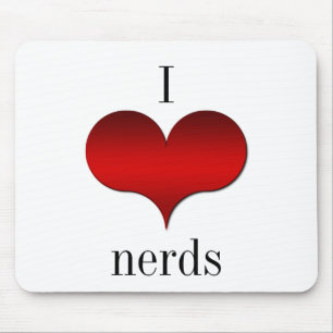 Ik hou van Nerds Mousepad Muismat