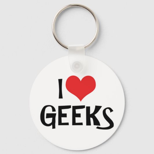 Ik hou van nerds sleutelhanger (Voorkant)