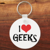 Ik hou van nerds sleutelhanger (Voorkant)