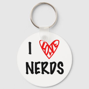 Ik hou van Nerds Sleutelhanger