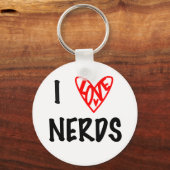 Ik hou van Nerds Sleutelhanger (Voorkant)