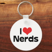 Ik hou van nerds-sleutelhanger sleutelhanger (Voorkant)