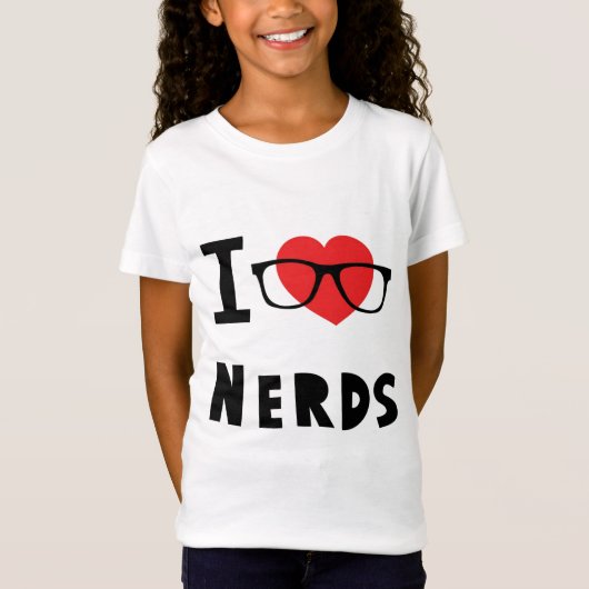 Ik hou van nerds t-shirt (Voorkant)