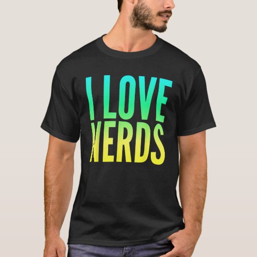 Ik hou van nerds t-shirt (Voorkant)