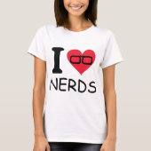 ik hou van nerds t-shirt (Voorkant)