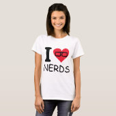 ik hou van nerds t-shirt (Voorkant volledig)
