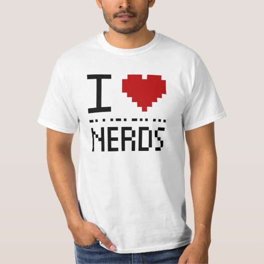 Ik hou van nerds t-shirt (Voorkant)