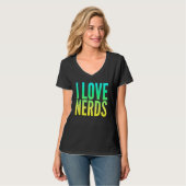 Ik hou van nerds t-shirt (Voorkant volledig)