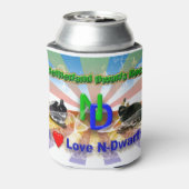 Ik hou van Netherland Dwarf Bunnies Blikjeskoeler (Blikje Achterkant)