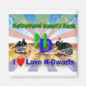 Ik hou van Netherland Dwarf Bunnies Magneet (Voorkant)