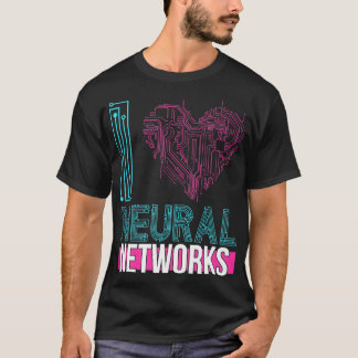 Ik hou van neuronetwerken Deep Learning T-shirt