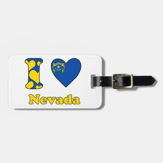 Ik hou van Nevada Bagagelabel (Voorkant horizontaal)