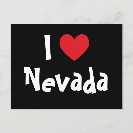 Ik hou van Nevada Briefkaart (Voorkant)