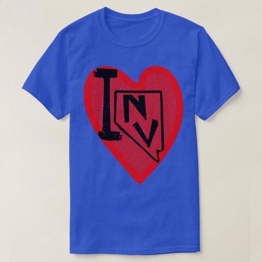 Ik hou van Nevada in hart Nevada T-shirt (Design voorkant)