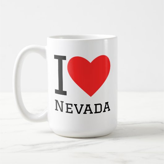 Ik hou van nevada koffiemok (Links)
