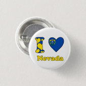 Ik hou van Nevada Ronde Button 3,2 Cm (Voorkant /achterkant)