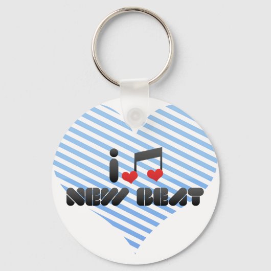 Ik hou van New Beat Sleutelhanger (Voorkant)