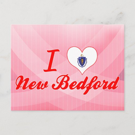 Ik hou van New Bedford, Massachusetts Briefkaart (Voorkant)