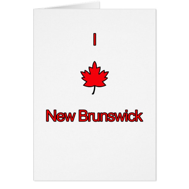 Ik hou van New Brunswick (Voorkant)