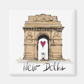 Ik hou van New Delhi Magneet (Voorkant)