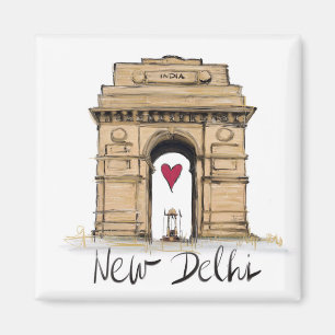 Ik hou van New Delhi Magneet