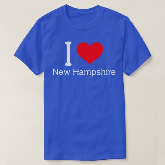 Ik hou van New Hampshire 2 T-shirt (Design voorkant)