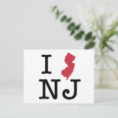 Ik hou van New Jersey Briefkaart (Staand voorkant)