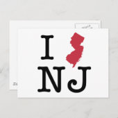 Ik hou van New Jersey Briefkaart (Voorkant / Achterkant)