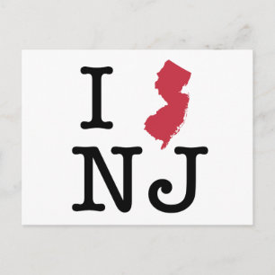 Ik hou van New Jersey Briefkaart