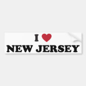 Ik hou van New Jersey Bumpersticker (Voorkant)