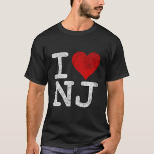 Ik hou van New Jersey in hart en nieren T-shirt